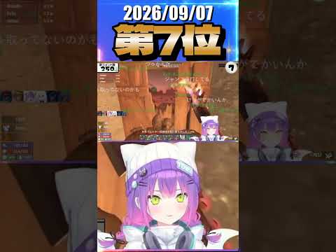 9/7 草コメント数ランキング第7位 #常闇トワ 0時間40分ごろ