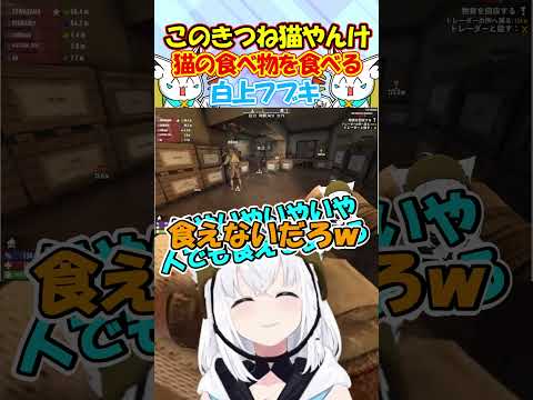 猫やんけ!!猫缶を食べた話でホロメンを驚愕させるフブちゃんが面白過ぎる!! #白上フブキ #shorts
