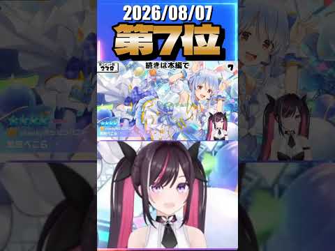 8/7 草コメント数ランキング第7位 #AZKi 2時間29分ごろ