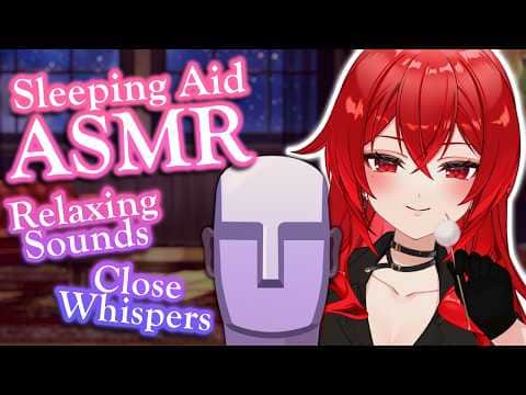 【ASMR】Binaural Close Whispers & Sounds To Fall Asleep To〜 | 🔴LIVE VTuber, No Ads