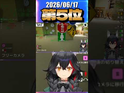 6/17 草コメント数ランキング第5位 #大神ミオ 1時間5分ごろ