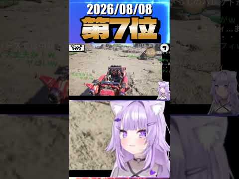8/8 草コメント数ランキング第7位 #猫又おかゆ 4時間30分ごろ