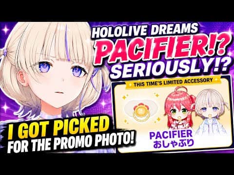 【Hololive Dreams】Hajime Isn't Happy About Being Chosen for the Pacifier Promo Photo