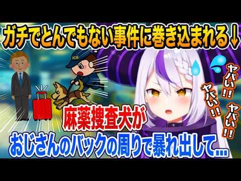海外の空港でガチでとんでもない事に巻き込まれた事を語るラプラス・ダークネス【ホロライブ 切り抜き】holoX