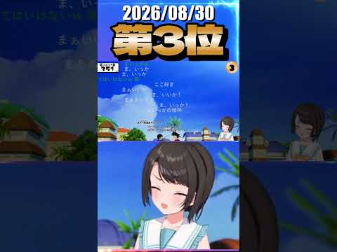 8/30 草コメント数ランキング第3位 #大空スバル 1時間46分ごろ