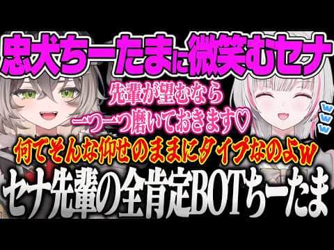 【龍巻ちせ】先輩の言うことを全肯定する忠犬ちーたまに爆笑するセナ、LTKで改造された心をセナに心配されるちーたまw【空澄セナ、Satisfactory、ぶいすぽっ!】