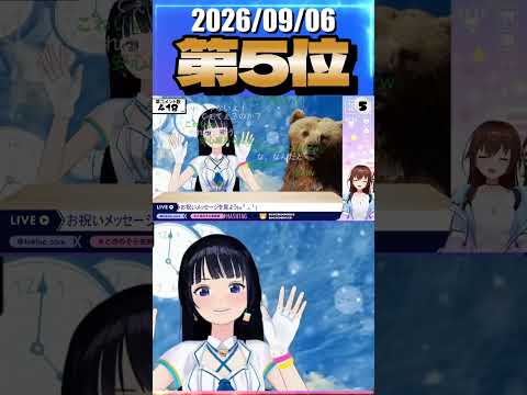 9/6 草コメント数ランキング第5位 #ときのそら 0時間50分ごろ