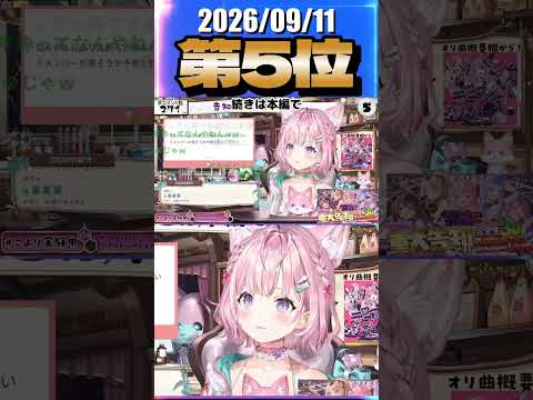 9/11 草コメント数ランキング第5位 #博衣こより 0時間23分ごろ
