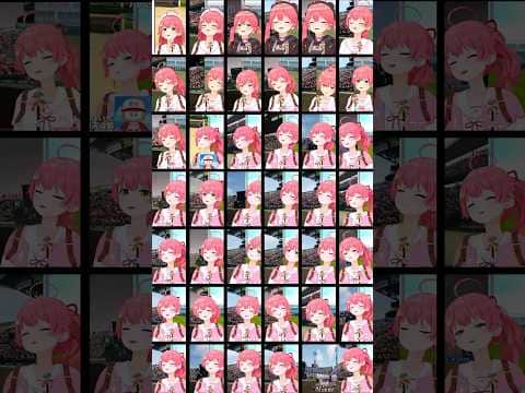 【パワプロ/合唱】41人のみこちが歌う桜咲高校の校歌【さくらみこ/ホロライブ切り抜き】#shorts