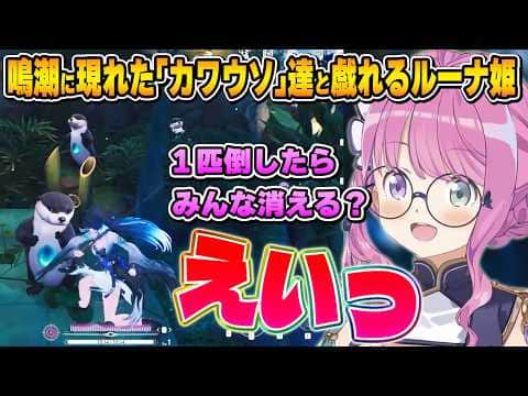 愛くるしいマスコットを前に好奇心を押さえられなくなるルーナ姫【鳴潮/姫森ルーナ/ホロライブ切り抜き】