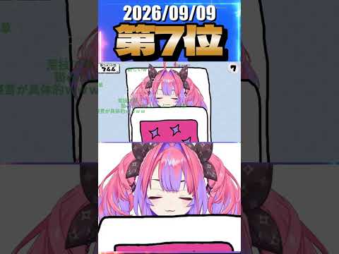 9/9 草コメント数ランキング第7位 #綺々羅々ヴィヴィ 0時間6分ごろ