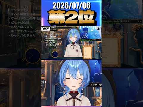 7/6 草コメント数ランキング第2位 #星街すいせい 0時間49分ごろ