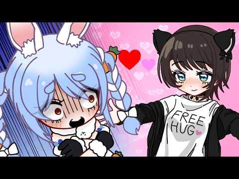 【手描き】ぺこらがプレゼントしたセクシー衣装を着てお家コラボに臨むスバル【大空スバル/兎田ぺこら/ホロライブ/ホロライブ 切り抜き/hololive】
