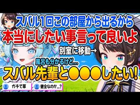 本当に大空スバルとやりたいことを本人不在の中ぶっちゃける水宮枢【ホロライブ 切り抜き】