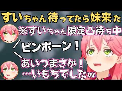 いもちが来たり除霊したりするみこちのすいちゃん限定凸待ちが面白すぎたw【ホロライブ 切り抜き/さくらみこ/星街すいせい/みこめっと】