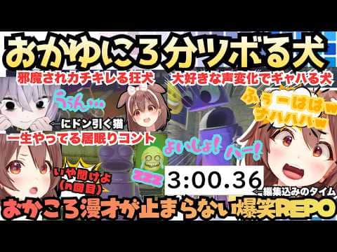 【代々木公園行け】今宵もころね節全開!愛しのおかゆとのデートを邪魔されカチキレ居眠りコントにツッコミまくるも大好きな声変化に3分ツボり続ける笑って笑かしてのおかころREPO【戌神ころね/猫又おかゆ】