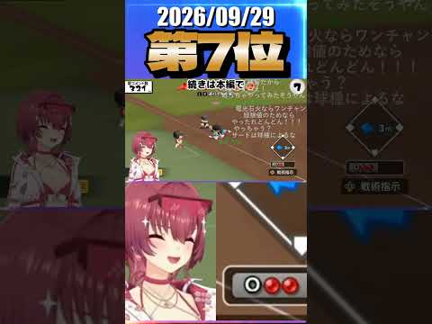 9/29 草コメント数ランキング第7位 #宝鐘マリン 0時間26分ごろ