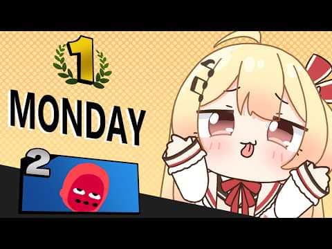 大乱闘月曜日ちゃん【音乃瀬奏】【ホロライブ】【ReGLOSS】【hololive】【手描き】【切り抜き】