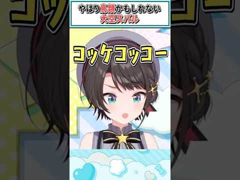 やはり鳥類かもしれない大空スバル【大空スバル/猫又おかゆ/雪花ラミィ/白上フブキ/ホロライブ切り抜き】 #shorts #vtuber #ホロライブ切り抜き