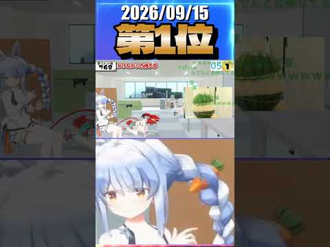 9/15 草コメント数ランキング第1位 #兎田ぺこら 1時間43分ごろ