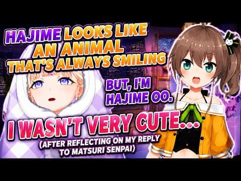 Hajime Immediately Regrets What She Said to Matsuri Senpai...【Hololive Clips】