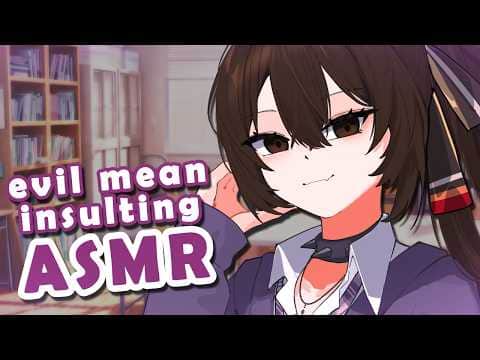 *looks at you with disgust and spits at you till you sleep* - 3DIO ASMR