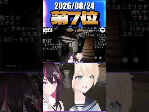 8/24 草コメント数ランキング第7位 #AZKi 0時間10分ごろ