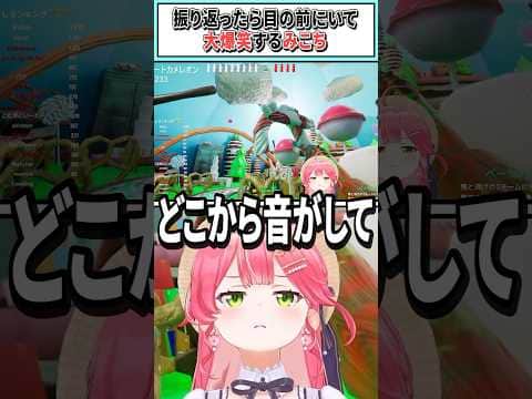 振り返ったら目の前にいて大爆笑するみこち【さくらみこ/ホロライブ切り抜き】 #shorts #vtuber #ホロライブ切り抜き