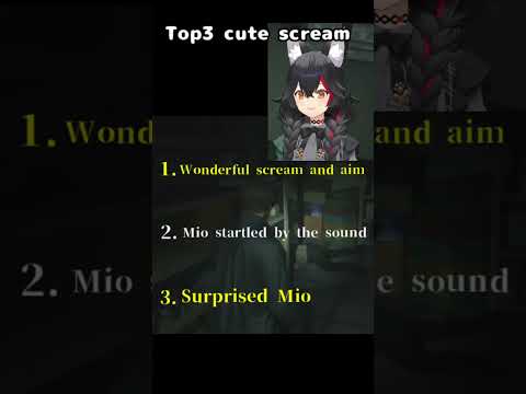 Okami Mio's Top 3 Cute Screams for Resident Evil 2【#hololive  #ResidentEvil2】