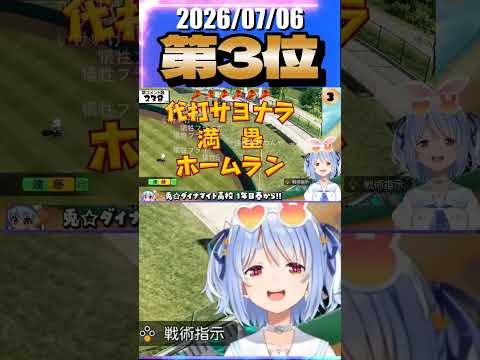 7/6 草コメント数ランキング第3位 #兎田ぺこら 3時間58分ごろ