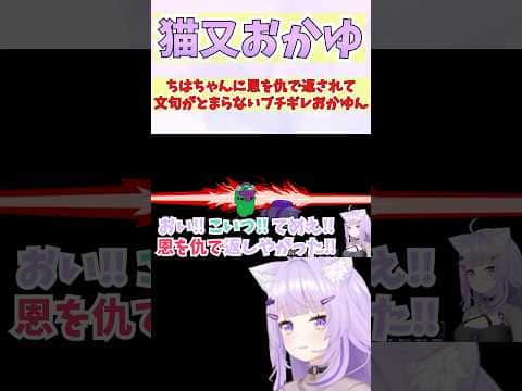 ちはちゃんに恩を仇で返されて文句がとまらないブチギレおかゆん #shorts  #ホロライブ #切り抜き #vtuber #輪堂千速 #ホロ切り抜き #猫又おかゆ