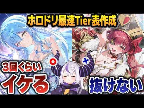 公式からの案件で最悪な「ホロドリTier表」を作ってしまうラプラス・ダークネス【ホロライブ切り抜き】