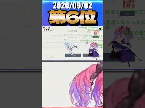 9/2 草コメント数ランキング第6位 #綺々羅々ヴィヴィ 0時間16分ごろ