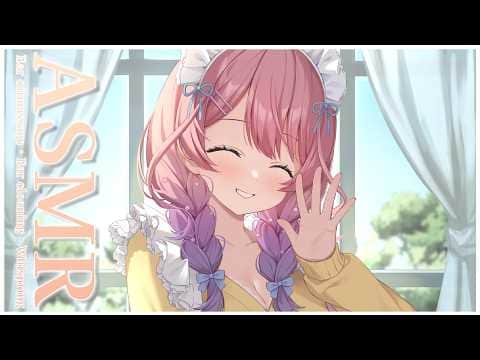 【ASMR ┊黒３DIO】やさしく耳のマッサージ👂✨眠れるまでおとなりに💓【花宮てふ／囁き声】