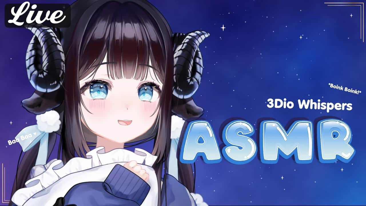 ASMR💙🐏3Dio Comfy Whispers and Brushing ✨