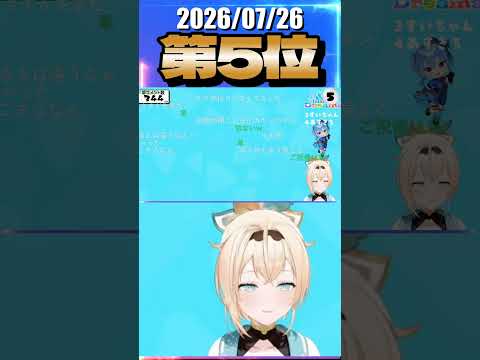 7/26 草コメント数ランキング第5位 #風真いろは 0時間53分ごろ