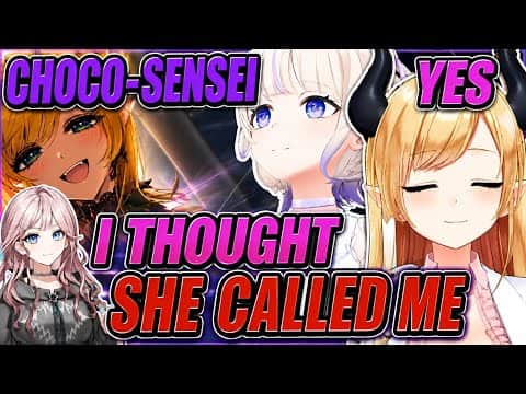 Choco accidentally thought Hajime was calling her and replied without thinking!