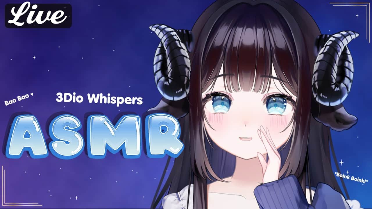 ASMR💙🐏3Dio Whispers and some new sounds! ✨