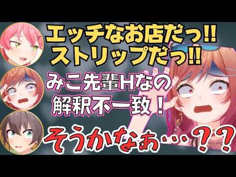 みこちに対して急に解釈違いを起こす莉々華の反応が面白すぎたw【ホロライブ 切り抜き／一条莉々華／夏色まつり／さくらみこ／大空スバル】