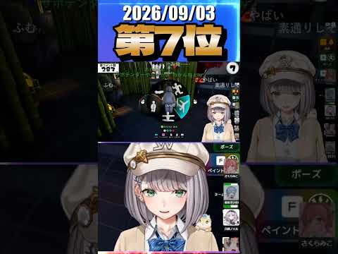 9/3 草コメント数ランキング第7位 #白銀ノエル 0時間26分ごろ