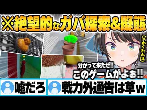 絶望的な擬態(?)と視野角0のガバ探索を繰り返し早々に戦力外通告を受ける大空スバルwカメレオン面白まとめ【猫又おかゆ 白銀ノエル 水宮枢 音乃瀬奏 ホロライブ 切り抜き Vtuber】