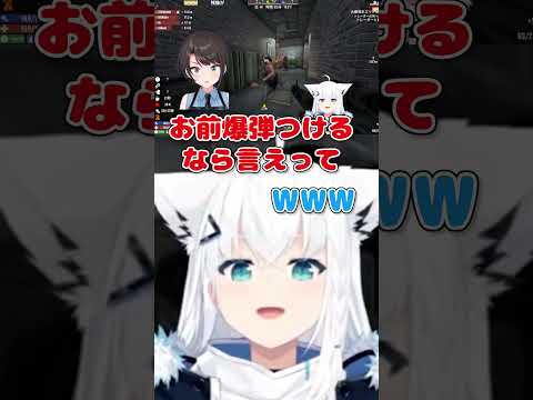 いたずらキツネにリアクション良!のスバルw【大空スバル/白上フブキ/ホロライブ/切り抜き】