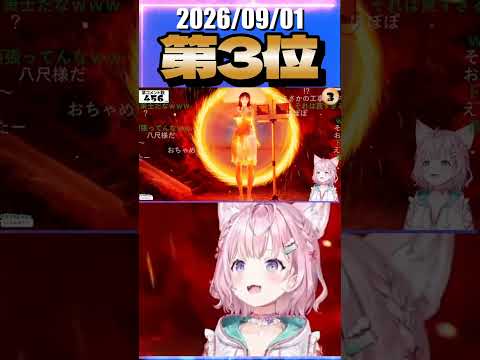 9/1 草コメント数ランキング第3位 #博衣こより 0時間38分ごろ