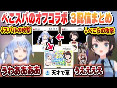 スバル作戦会議中に作戦会議枠を立てる天才ぺこら その後合流してオフコラボした結果の神回まとめ【大空スバル/兎田ぺこら/ホロライブ/切り抜き】