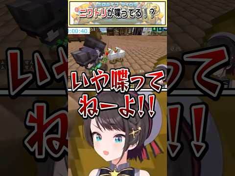 ニワトリが喋ってる!?【一伊那尓栖/大空スバル/桃鈴ねね/ホロライブ切り抜き】 #shorts #vtuber #ホロライブ切り抜き