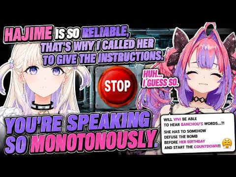 【BOMB DEFUSAL】Vivi and Banchou Keep Misunderstanding Each Other【Hololive Clips】