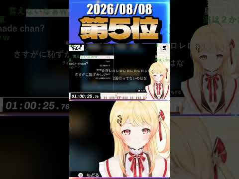 8/8 草コメント数ランキング第5位 #音乃瀬奏 1時間11分ごろ