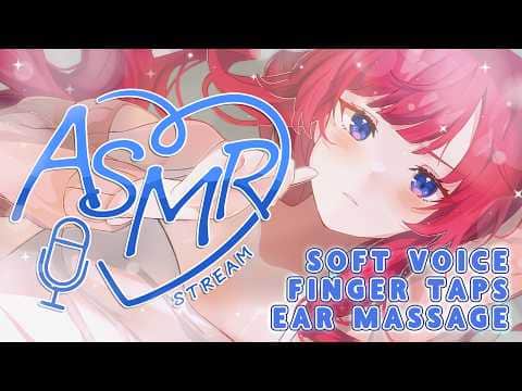 【Binaural ASMR】Pijat-pijat manja sampai tidur~💙 | Whispers, Finger Tap, Ear Massage