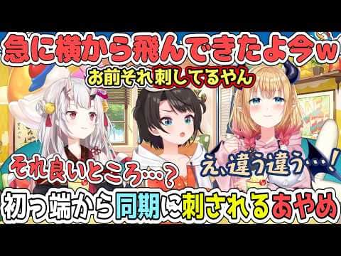 良い所を言い合う筈がいきなりお嬢を刺し始めるちょこ先にツッコミが止まらない【百鬼あやめ/ホロライブ切り抜き】