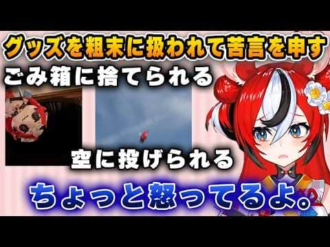 自分のグッズを粗末に扱われて少し怒っちゃうハコ太郎【ホロライブ/ハコ太郎/ベールズ】